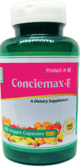 Conciemax-F dietary supplement bottle